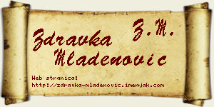 Zdravka Mladenović vizit kartica